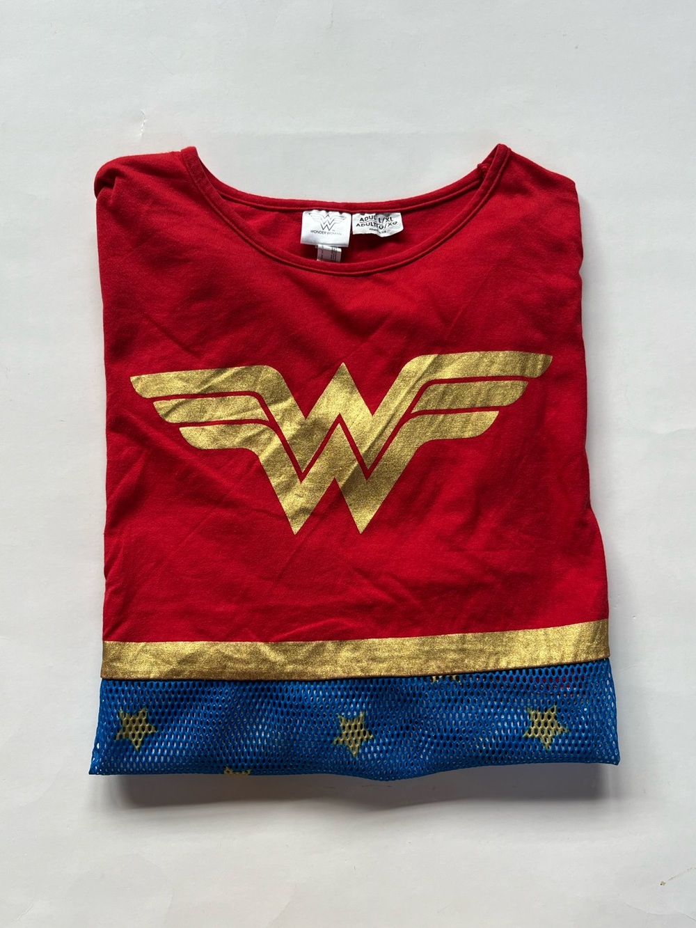 Wonder Woman Costume Short Sleeve, Size Large